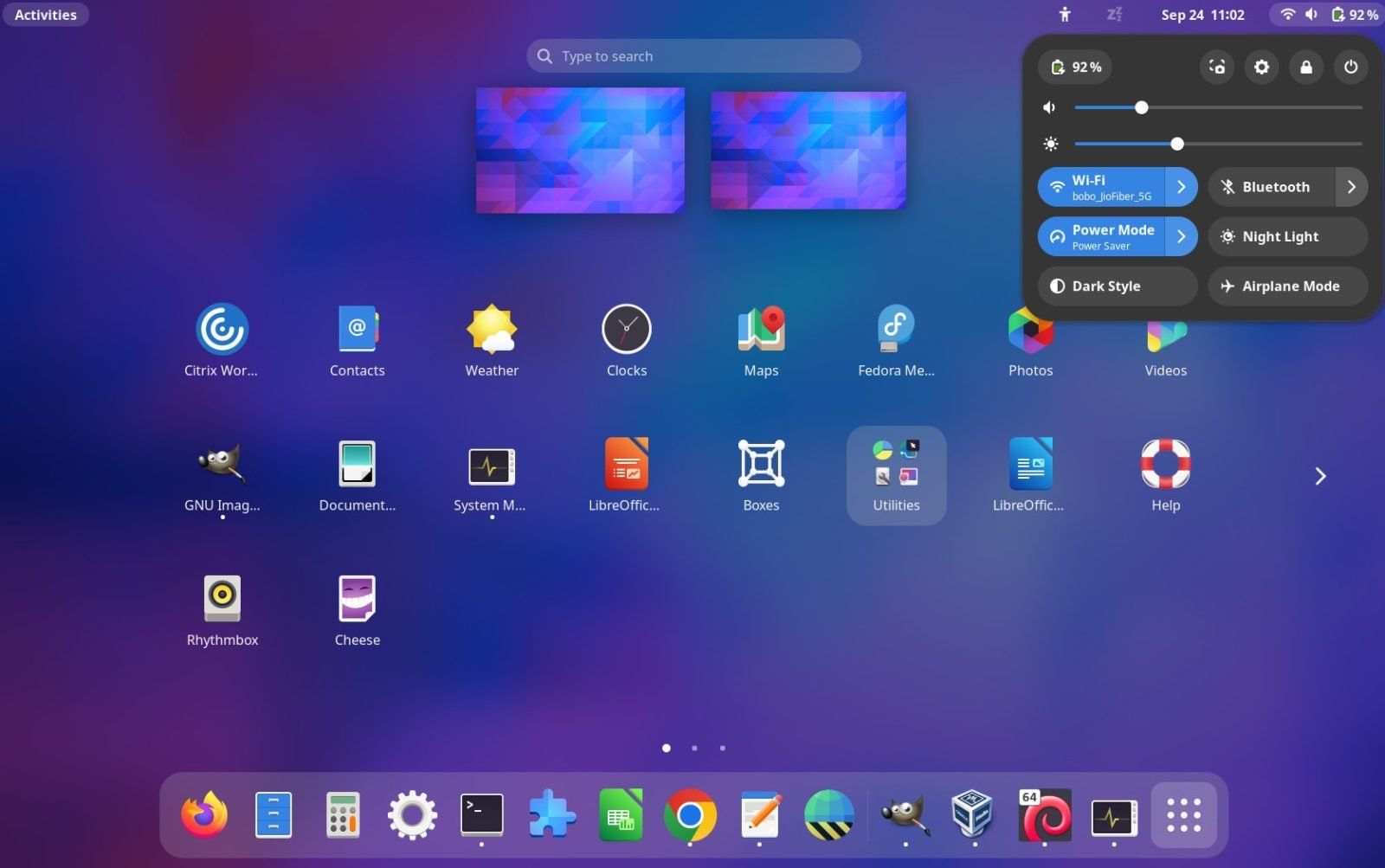 GNOME example